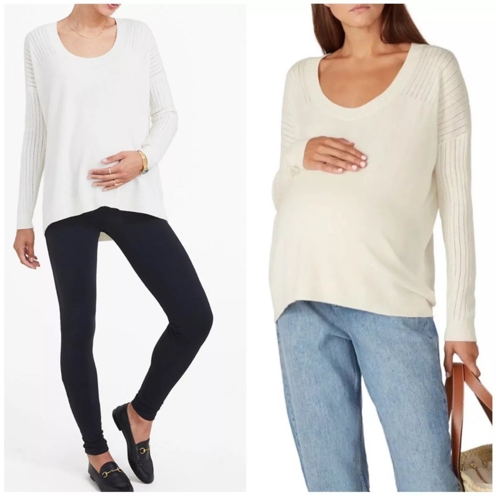Hatch maternity layering sweater